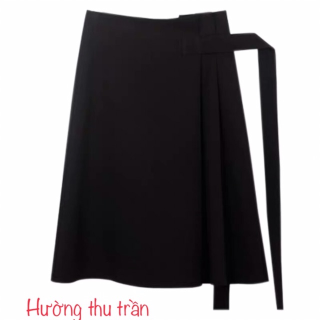 Chân váy công sở xếp li thắt nơ trẻ trung năng động