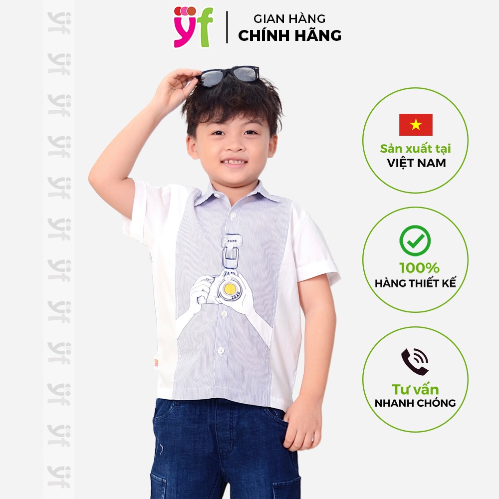 Áo Sơ Mi Bé Trai In Chiếc Máy Chụp Hình YF - YAY009-0