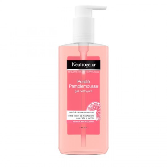 Sữa rửa mặt Neutrogena bưởi hồng dành cho da nhạy cảm Purete 200ML - Bill mua tại Pháp