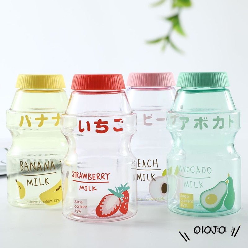 Chai nước sữa bằng nhựa loại lớn họa tiết đáng yêu 480ml chống rơi nhỏ gọn sáng tạo thời trang dành cho học sinh trẻ em