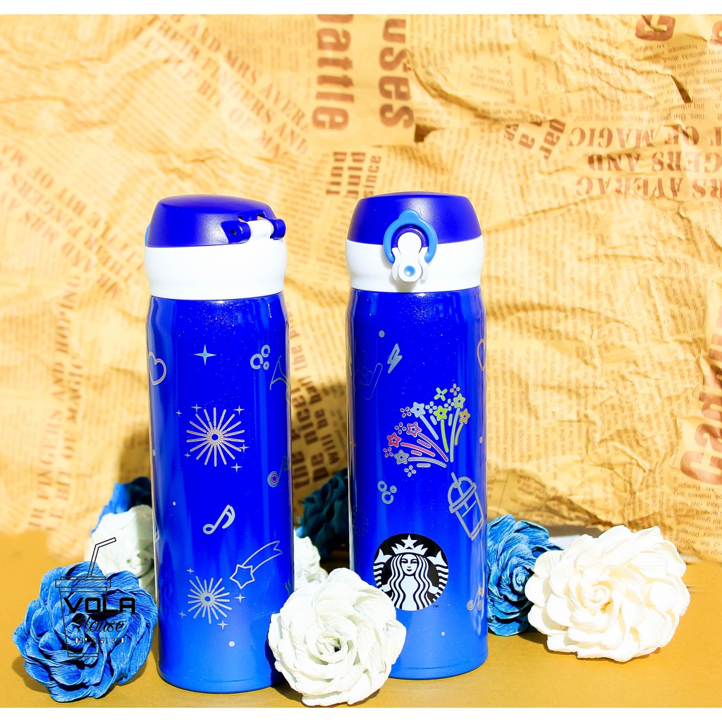 Bình giữ nhiệt chính hãng  Starbucks X Thermos : HANAI  Starbucks Firework /Grande/ Dung tích 473ml