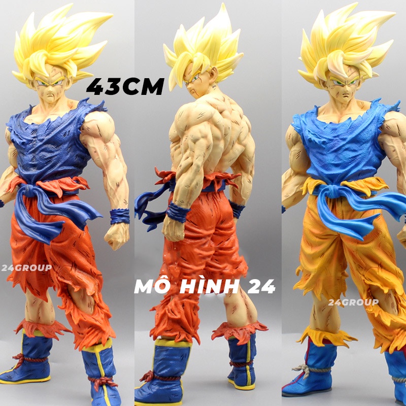 [43CM] MÔ hình nhân vật Son goku ss2 super saiyan đại chiến Frieza trên namek frieze dragon ball songoku ssj2 KD