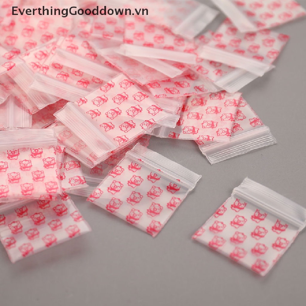Set 100 Túi Zip Nhựa Mini Tiện Dụng