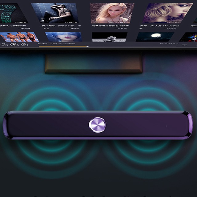 Loa Thanh Gaming Soundbar Để Bàn SADA V-101 Âm Thanh Siêu Trầm Có Cổng Karaoke Dùng Cho Máy Vi Tính PC, Laptop, Tivi