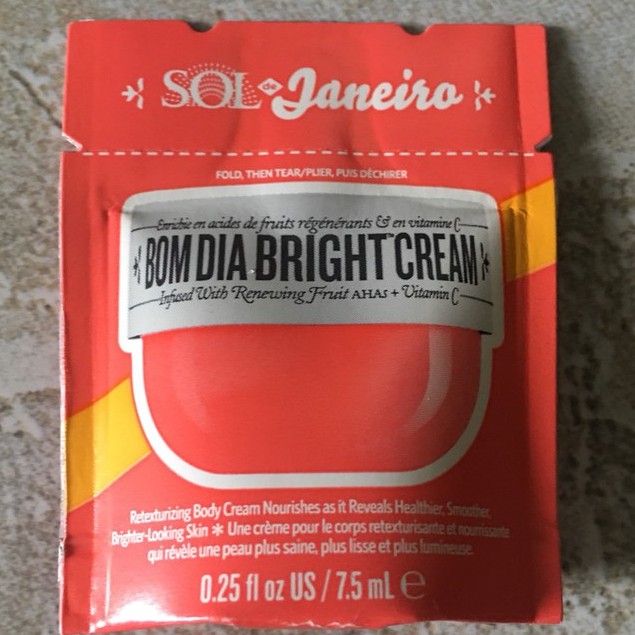 Gói dùng thử Kem dưỡng thể Sol de Janeiro Bom Dia Bright Cream 7,5ml
