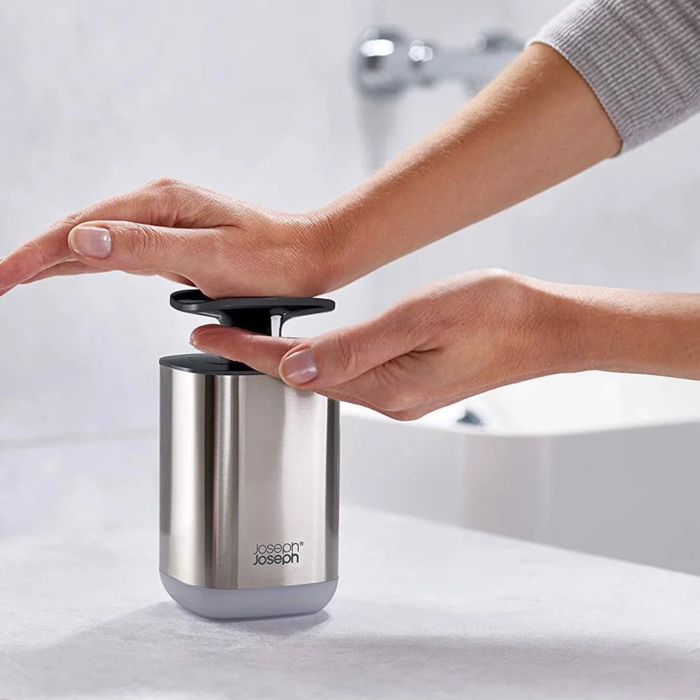 Bình đựng xà phòng Joseph Joseph gray VE 4 (màu inox) [nhập Đức chính hãng]