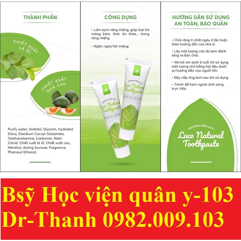 Bàn chải + Kem đánh răng hữu cơ LACO dành cho răng ê buốt, nhạy cảm, bảo vệ men răng giúp trắng sáng răng