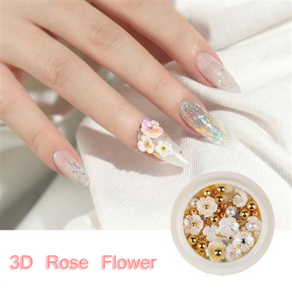 1 Hộp Hạt Vỏ Sò Trang Trí Móng Tay Nghệ Thuật DIY Thời Trang