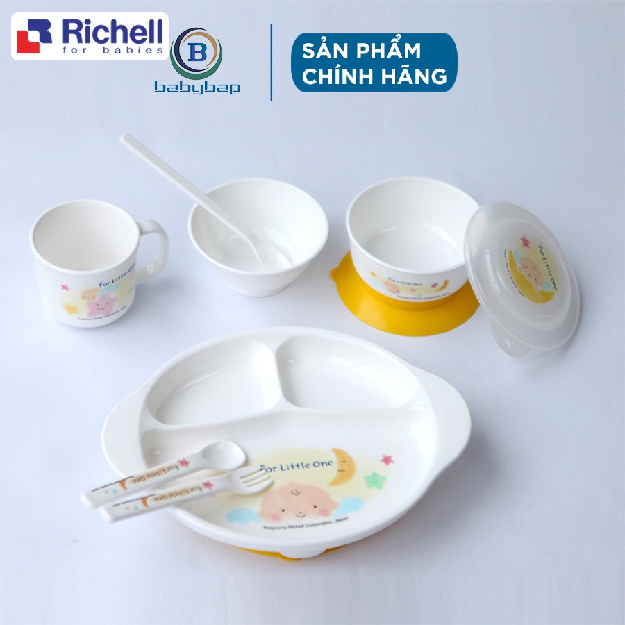 Bộ Ăn Dặm 9 Món Richell Dùng Được Trong Lò Vi Sóng