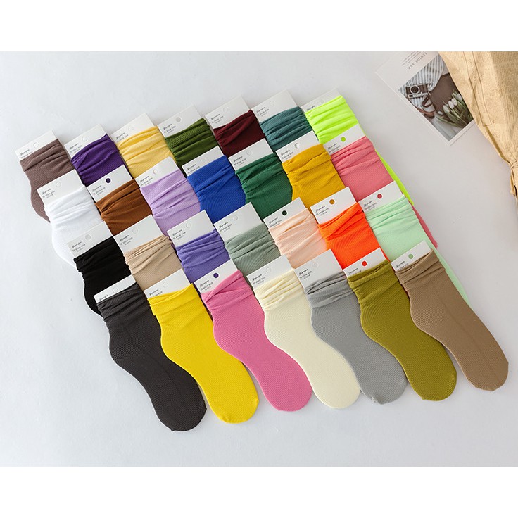 Đôi Vớ Dài Màu Sắc Thời Trang Mùa Hè Dành Cho Nữ