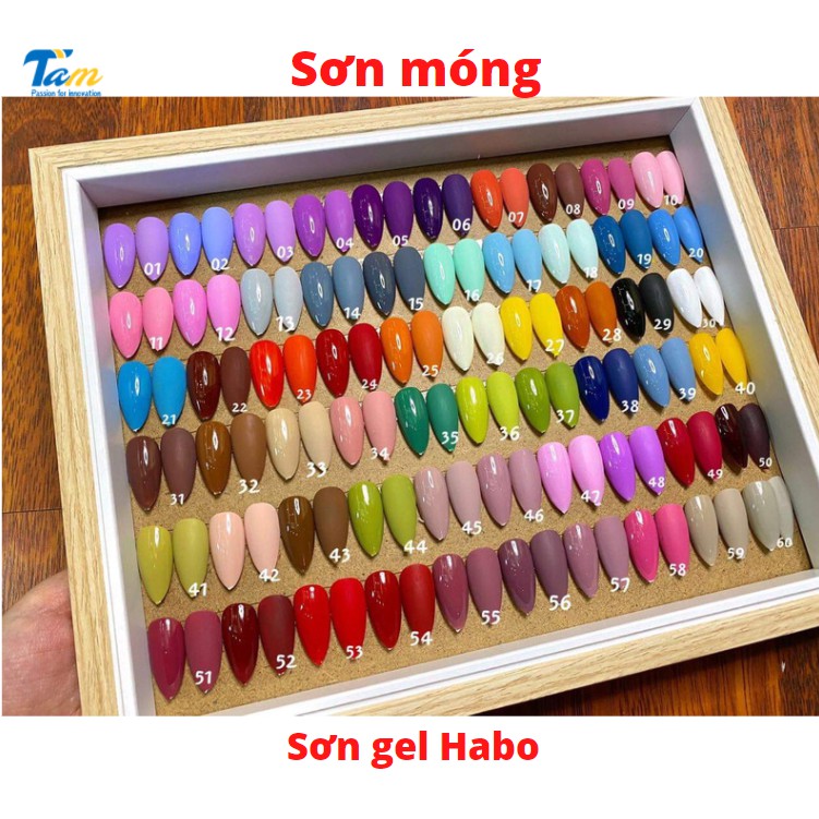 Sơn gel Habo chọn lẻ màu chai hồng dung tích 15ml [TỪ 41 ĐẾN 60]