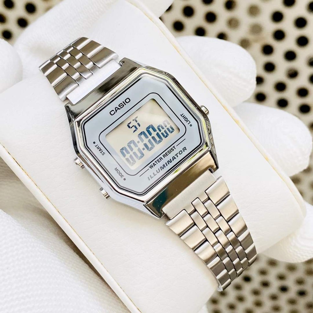 Đồng hồ nữ Casio LA680WA-1BDF dây đeo thép không gỉ cổ điển , sang trọng , đẳng cấp-ME_WATCH