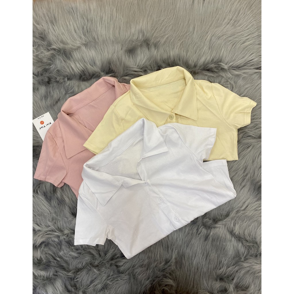 áo thun cổ polo có cúc (5 màu )