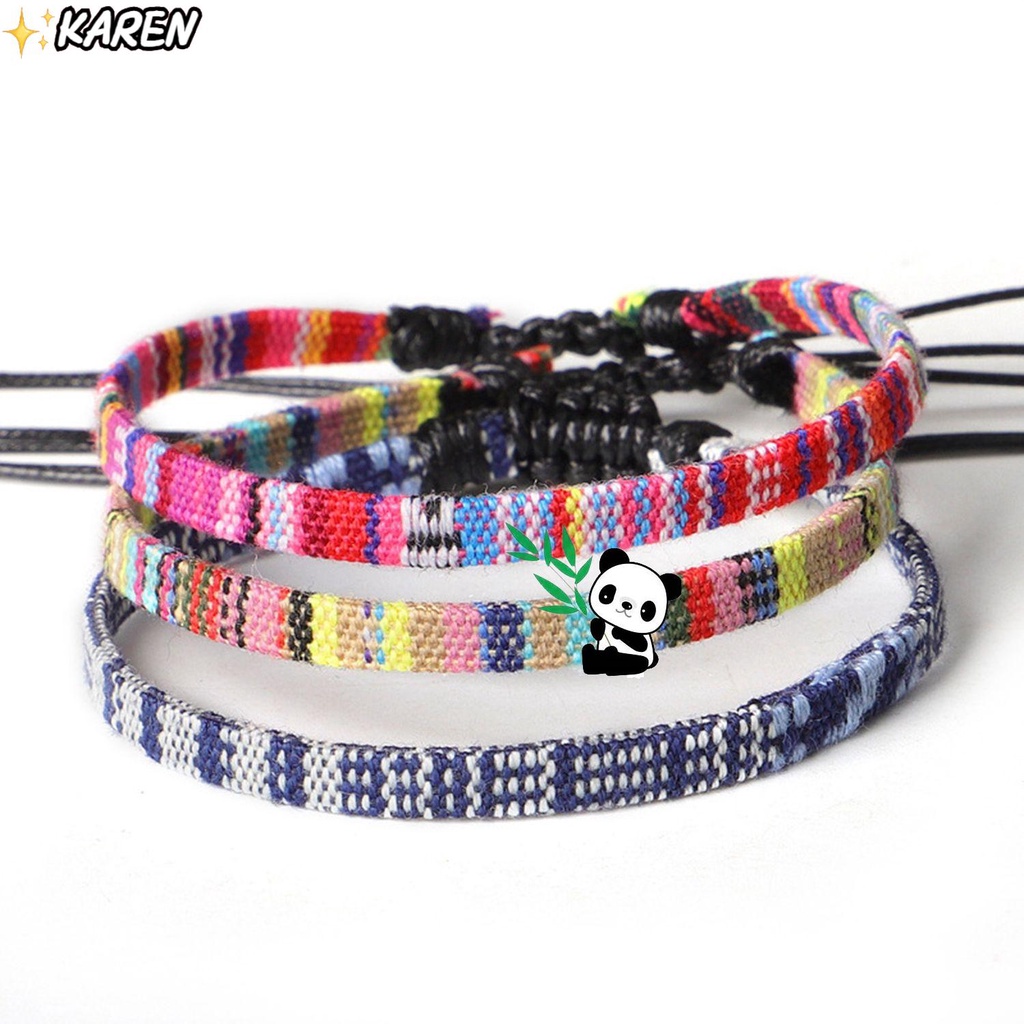 Vòng Tay Cầu Vồng Thủ Công Phong Cách Bohemian Thời Trang