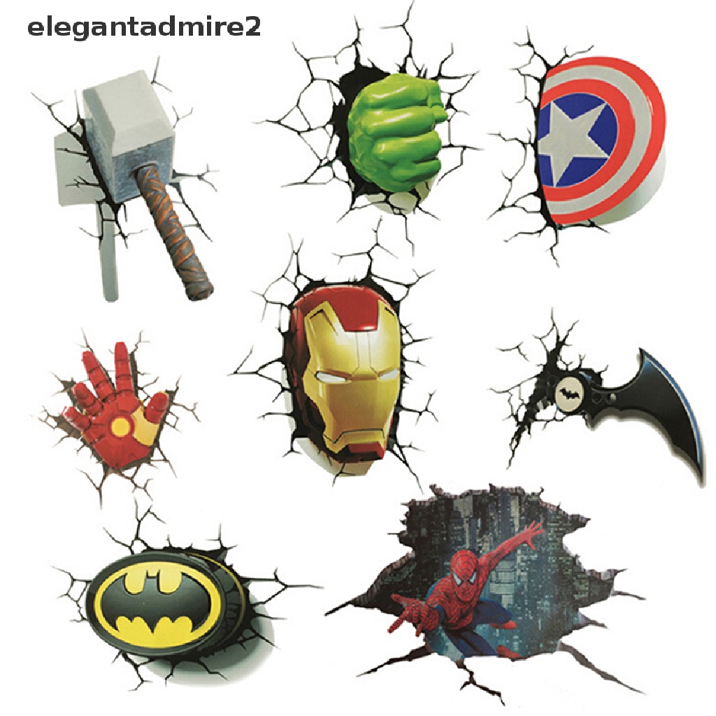 1 Miếng Dán Hình Avengers 3d Sáng Tạo Trang Trí Xe Hơi