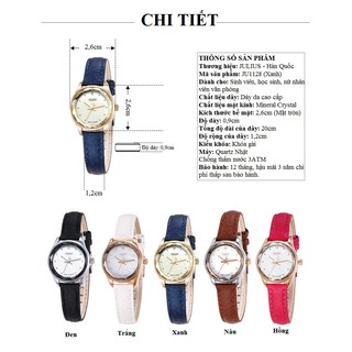 Đồng hồ nữ dây da cao cấp taju1128