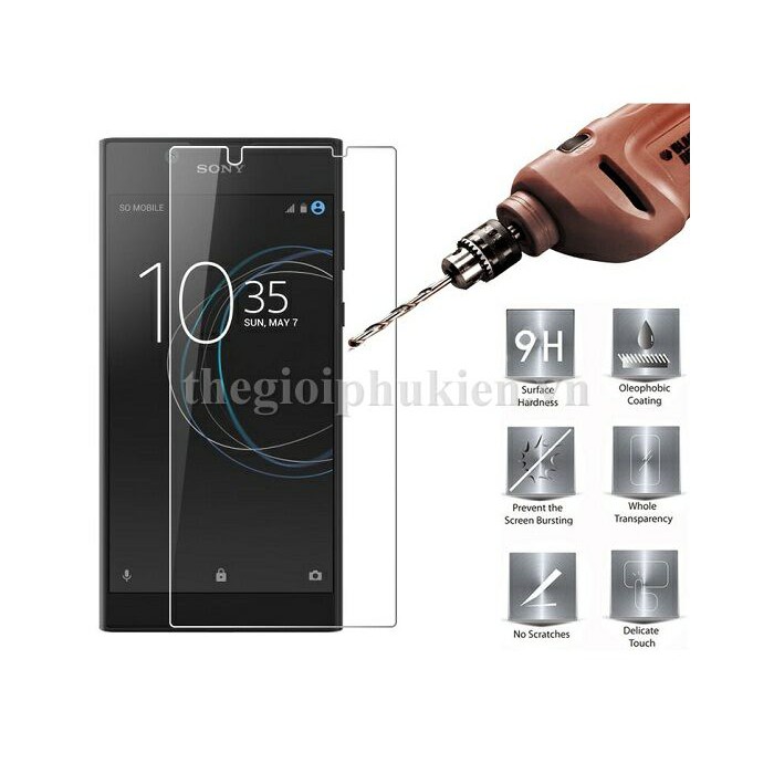 Tấm dán kính cường lực Sony Xperia L1 chống vỡ, chống xước màn hình không full