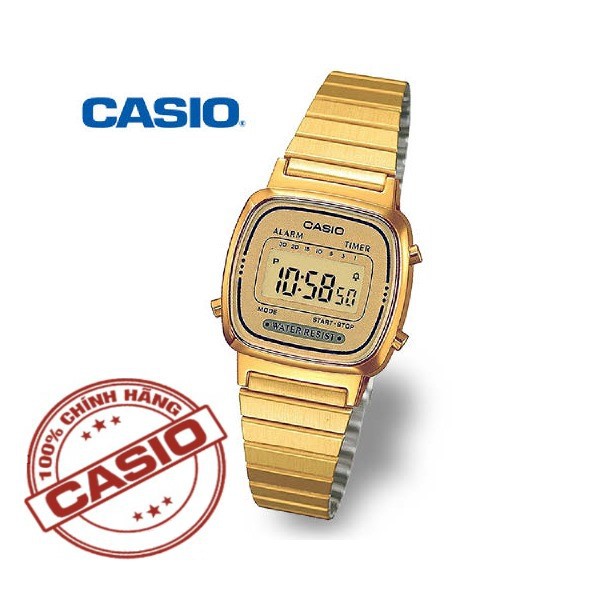 HOT Đồng hồ nữ Casio LA670WGA-9DF Chính hãng - Chống nước 50 mét