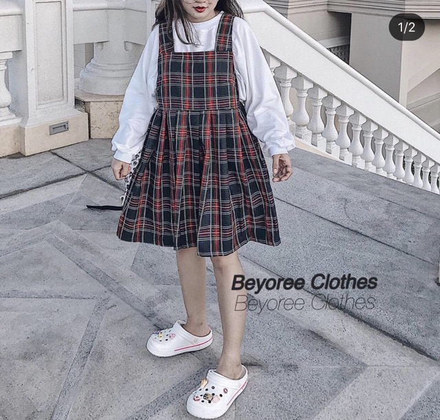 ( CÓ ẢNH THẬT ) VÁY BABYDOLL DÂY KẺ SỌC MIX ÁO THUN SIÊU XINH | BigBuy360 - bigbuy360.vn