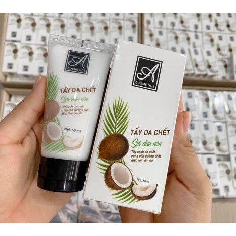 Tẩy Tế Bào Chết Da Mặt Sợi Dừa Non Acosmetics 50ml