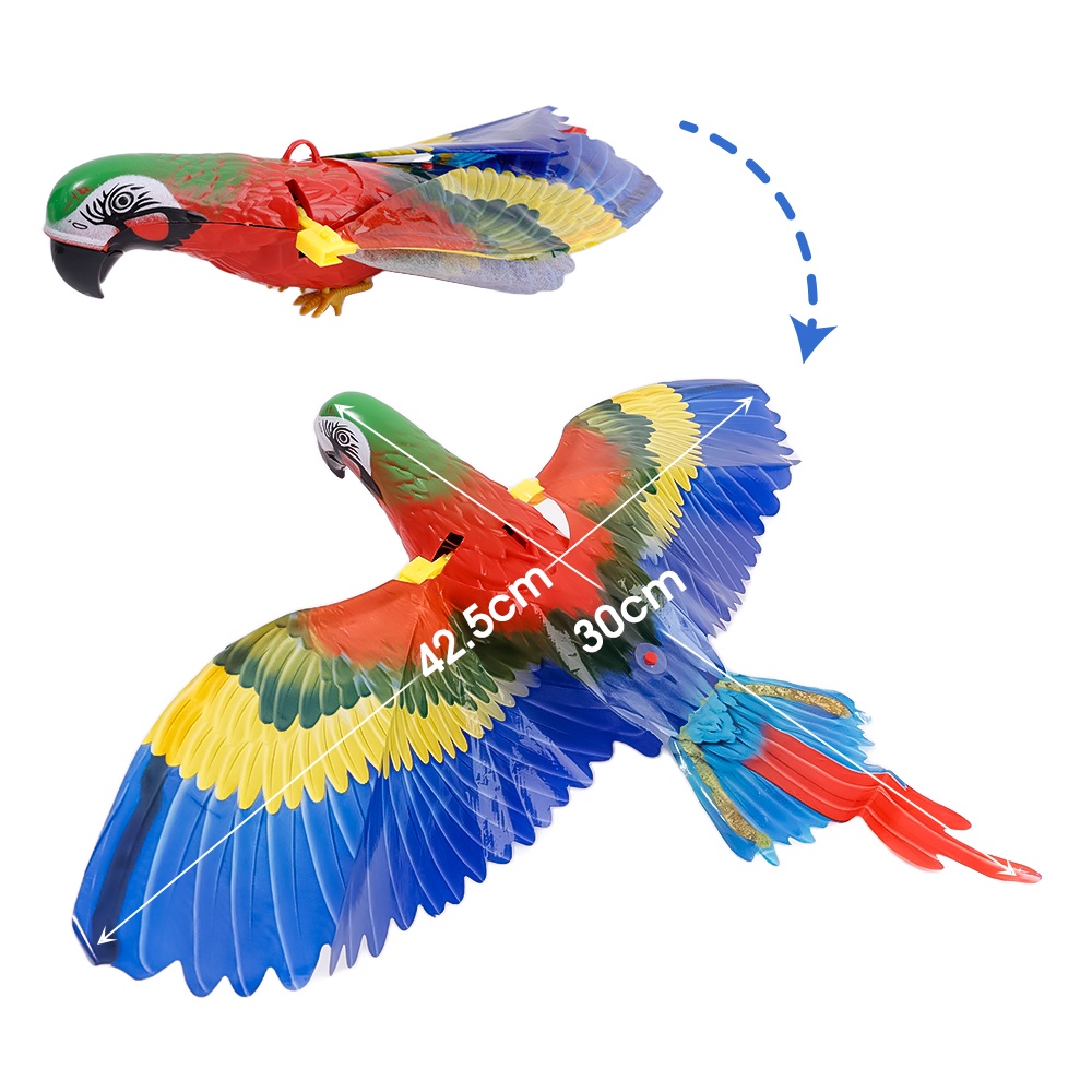 Đồ Chơi Chim Điện Tử 360 Độ° Đồ Chơi Hình Chim Đại Bàng / Vẹt Bằng Nhựa Có Thể Xoay Được Vui Nhộn