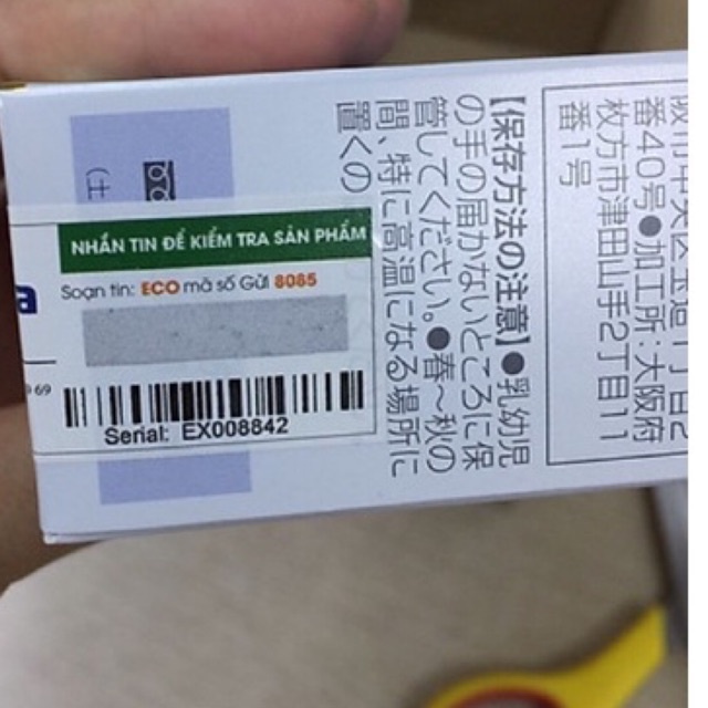 Men vi sinh bifina r (sản phẩm có giấy attp, hoá đơn công ty nhập khẩu và phân phối ….)made in Nhật bản