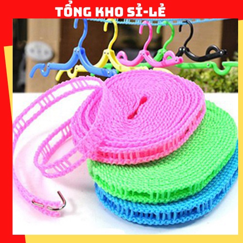 Dây Phơi Đồ, Dây Phơi Quần Áo Có Lỗ Móc Loại 5m 1117 TỔNG KHO SỈ 88