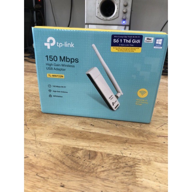 USB wifi 722N thu ko dây cho máy tính Laptop và PC