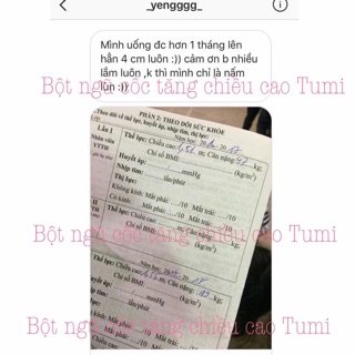 Ngũ cốc tăng chiều cao Tumi ( có mã vạch ). Date mới nhất !