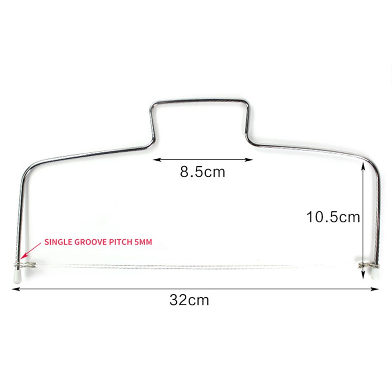 1pc Double Line Adjustable Stainless Steel Cake Cut Slicer Device Cake Decorating Mold DIY Bakeware Kitchen Cooking Tool