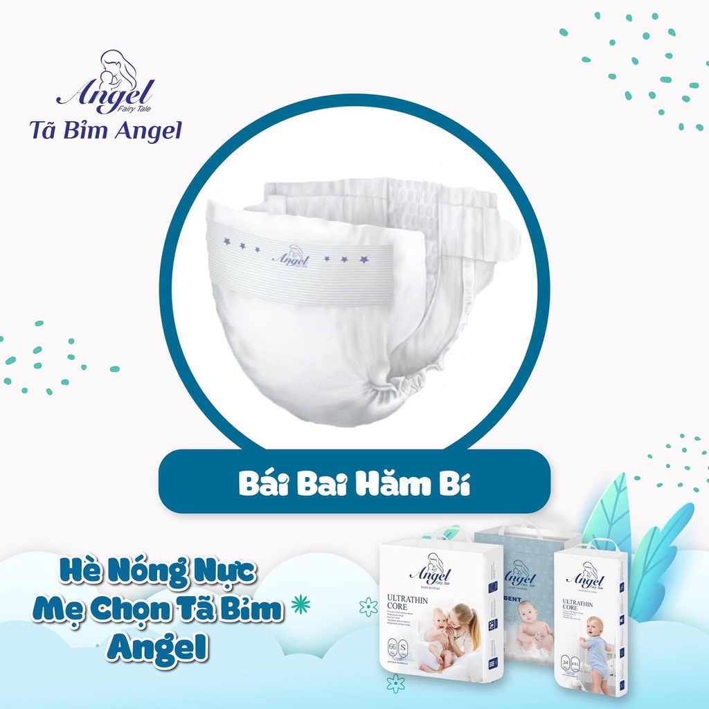 Tã bỉm dán/quần ANGEL trắng/ANGEL xanh đủ size NB62, S66, M60, L56, XL52, M40, L38, XL36, XXL34, XXL32, XXXL30