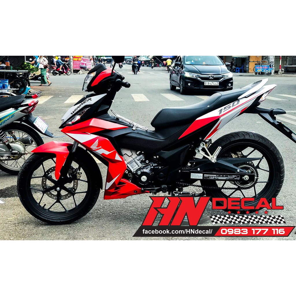 Tem Trùm Winner 150 Đỏ Trắng BRETIP