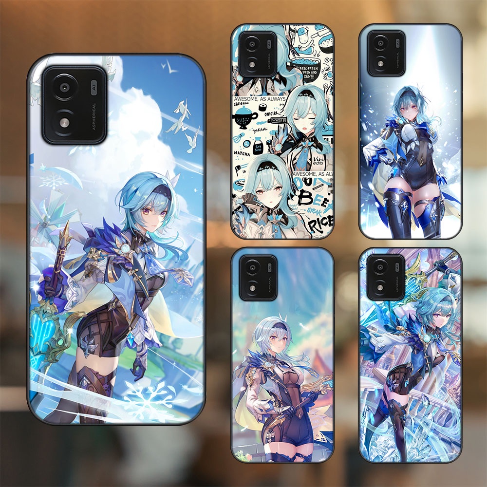 Ốp lưng Vivo Y01 viền đen in hình Eula Genshin Impact