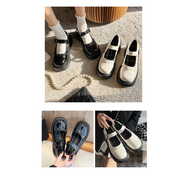 GIÀY MARRY JANE ĐẾ 4CM DA BÓNG