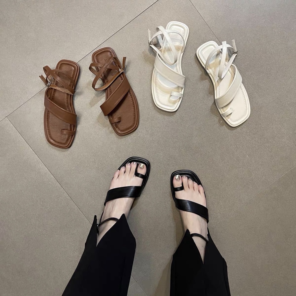 Dép Xăng-đan đế bằng xỏ ngón, Giày sandal quai hậu cho các nàng đi học, đi chơi, đi biển