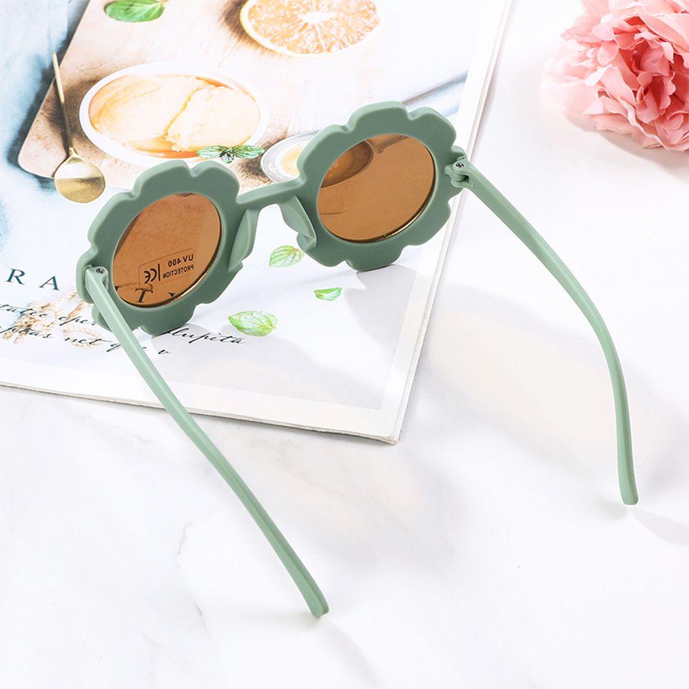 Kính mát MMULCK gọng nhựa tròn hình hoa hướng dương dễ thương ngộ nghĩnh cho bé
