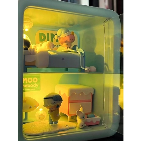 Tủ kệ 2 tầng mini trưng bày mô hình