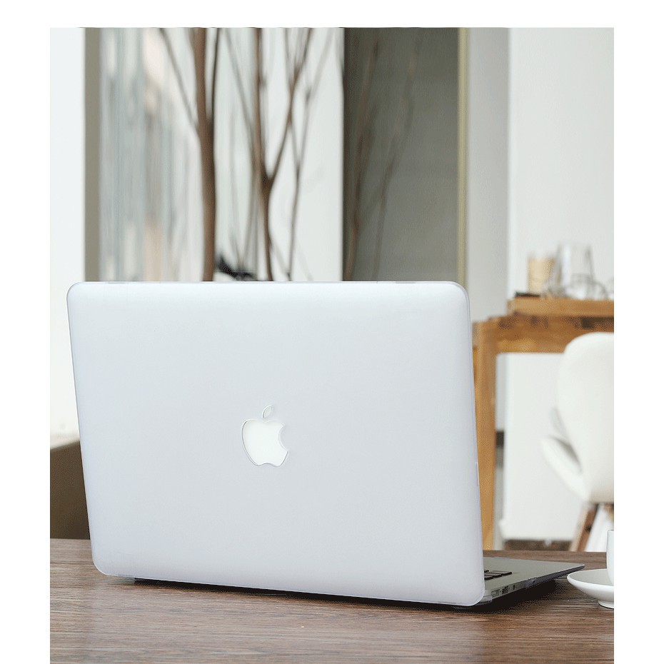 Case ,Ốp Macbook Trắng mờ Đủ Dòng (Tặng Kèm Nút Chống Bụi + Chống gãy đầu dây sạc )