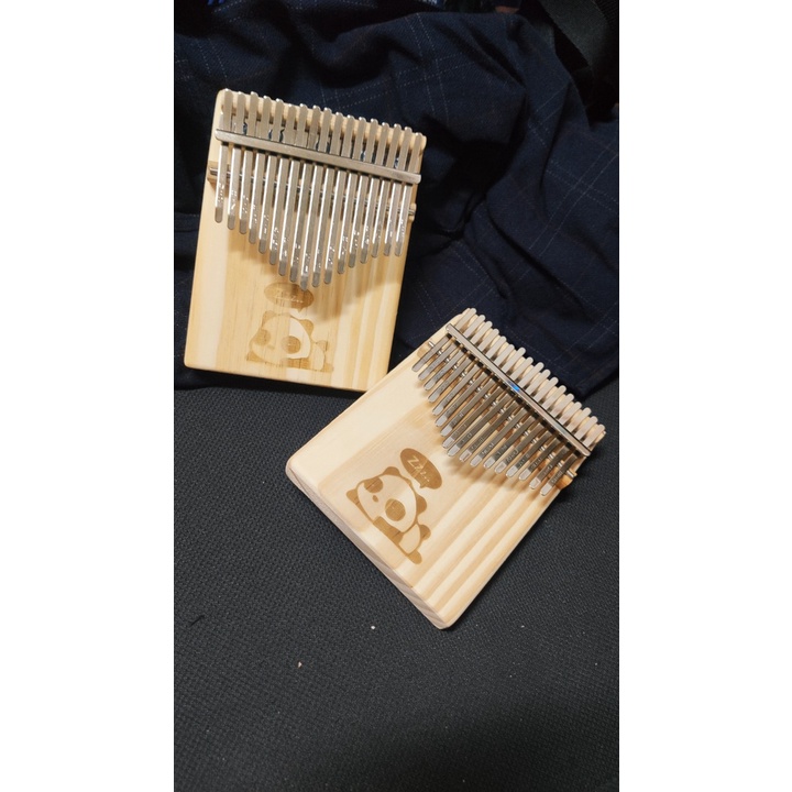 Đàn kalimba gỗ gecko Leaf Music- LM006S hình gấu panda Hàng chính hãng