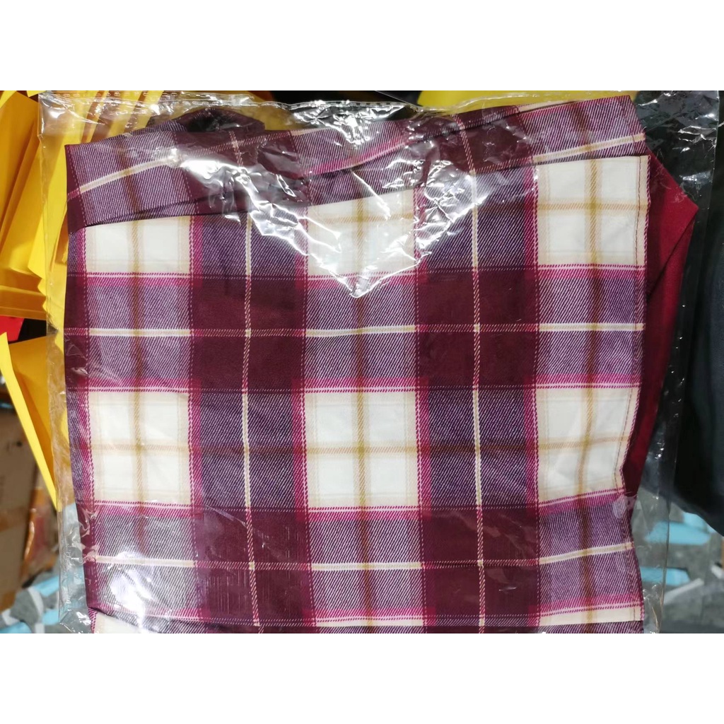 Bộ Áo Sơ Mi Tay Phồng Giả Hai Mảnh Màu Tương Phản Phối Chân Váy Ngắn Họa Tiết Kẻ Ô Phong Cách Mới Dành Cho Nữ Sinh