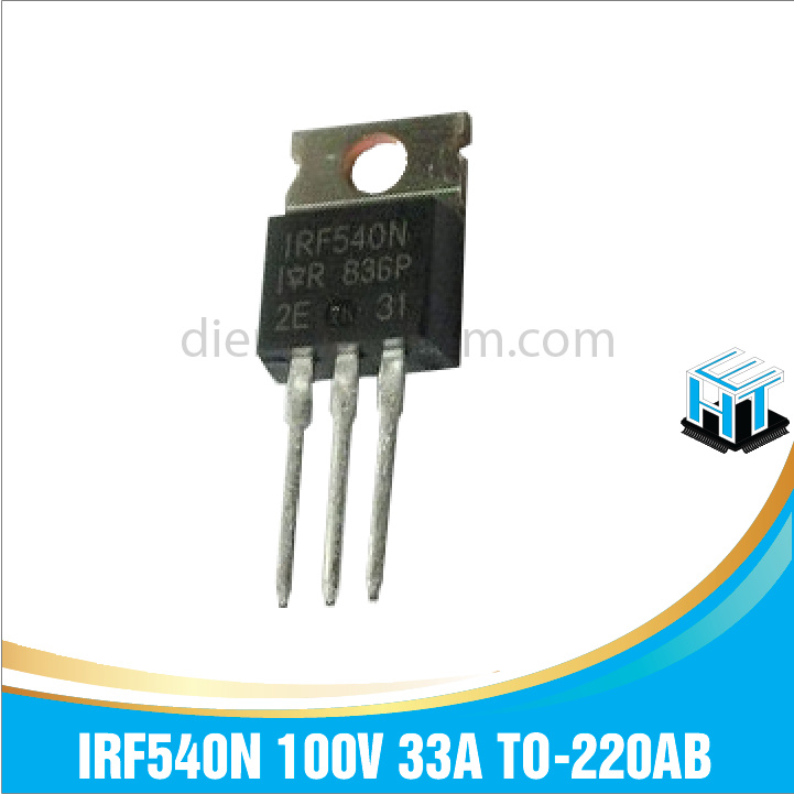 Mosfet công suất kênh N, N-MOSFET IRF540N 100V 33A TO-220AB