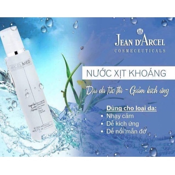 [TRỢ GIÁ] Xịt khoáng Jean D'arcel_ Dermal Tonic Spray