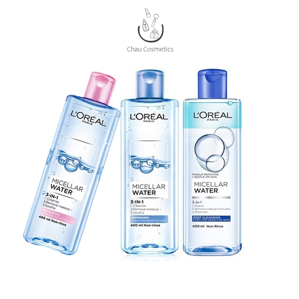 Nước tẩy trang Loreal Micellar Water L'oreal 400ml