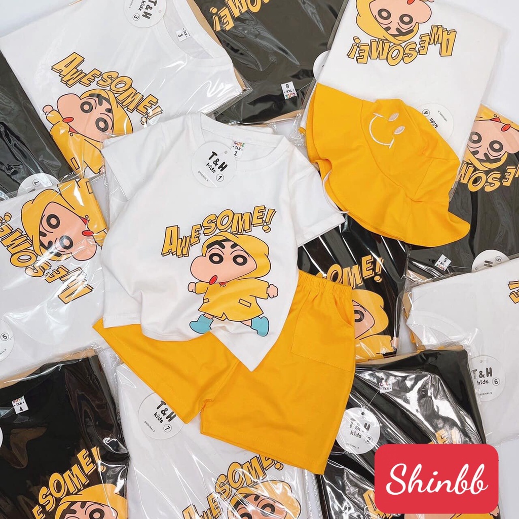 BỘ TRAI IN SHIN BÚT CHÌ ĐEN CHO BÉ TRAI