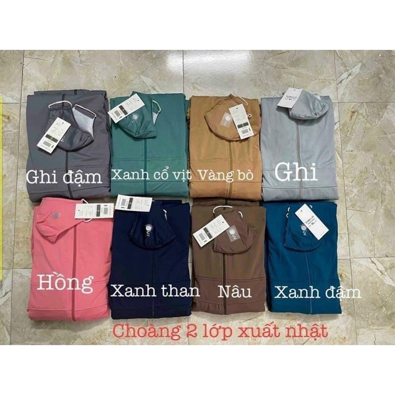 ÁO CHỐNG NẮNG THÔNG HƠI GU XUẤT NHẬT 2 LỚP CHẤT KIM CƯƠNG | BigBuy360 - bigbuy360.vn