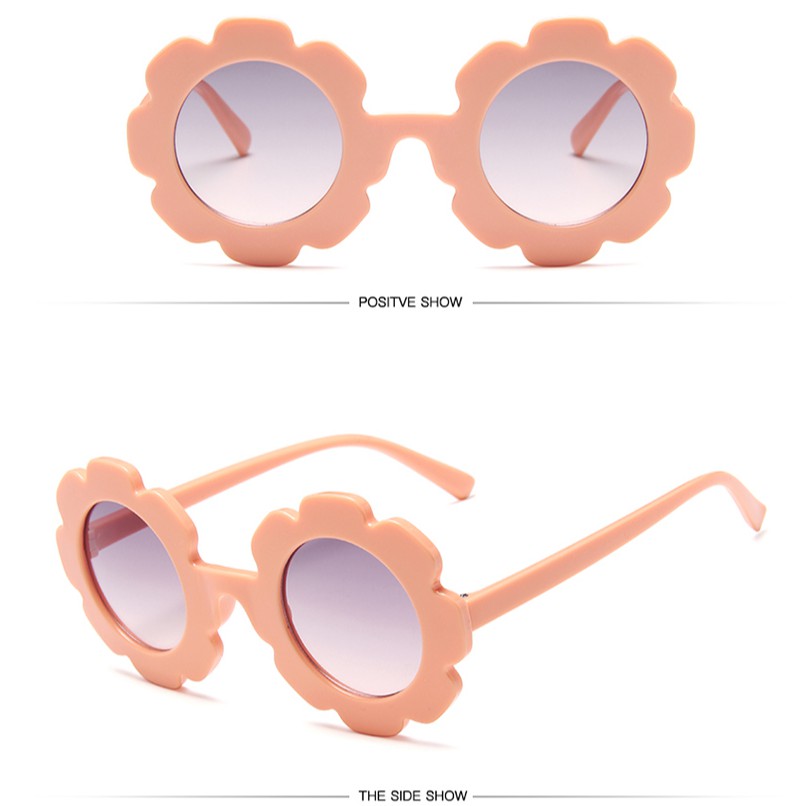 Kính mát tạo hình hoa hướng dương vui nhộn kiểu dáng đáng yêu cho nữ