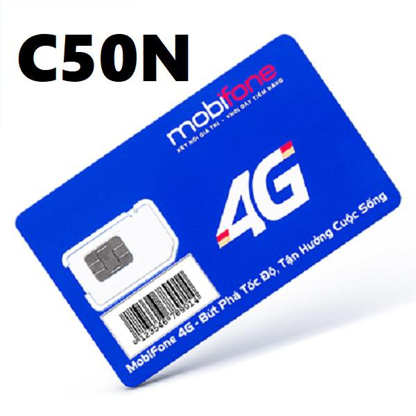 [Mua Siêu Sim Để Có NY]Sim 4G Mobi C50N  được dùng miễn phí gọi nội mạng 30gb/tháng Tốc Độ Cao