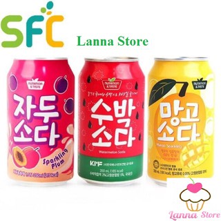 (5 vị) Nước trái cây Soda SFC lon 350ml - Hàn Quốc