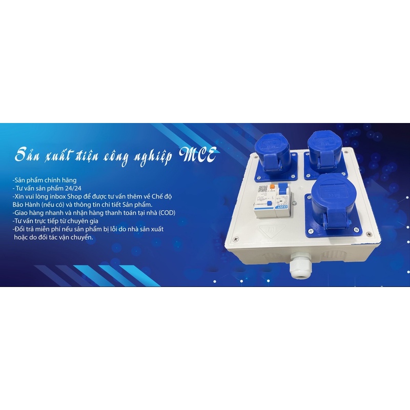 Hộp Điện Công Trường Ổ Phích Cắm Công Nghiệp Hộp Điện Thi Công16A