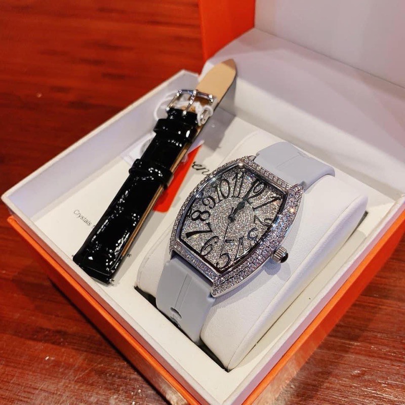 Set Đồng hồ nữ Davena phiên bản silver